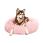 Calming Dog Bed & Cat Bed, Anti-Anxiety Donut Dog Cuddler Bed, Warming Cozy Soft Dog Round Bed, Fluffy Faux Fur Plush Dog Cat Cushion Bed for Small Medium Dogs and Cats